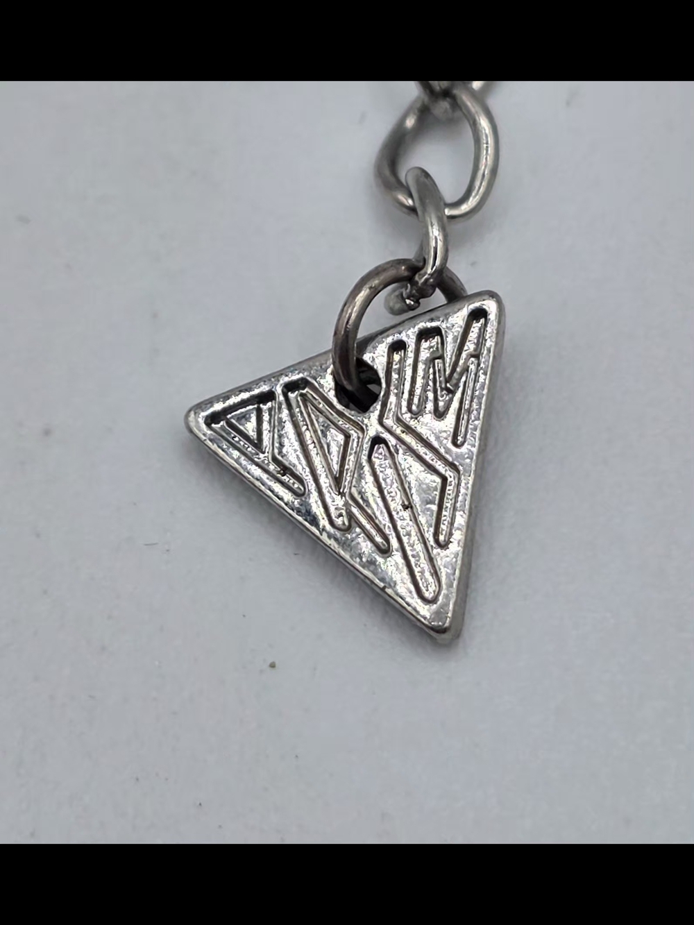 PRISM Silver-tone Necklace with Aurora Triangular Crystals - Vintage - Picture 10 of 15